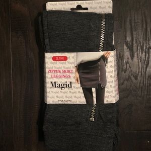 Never worn zipper skirt leggings
